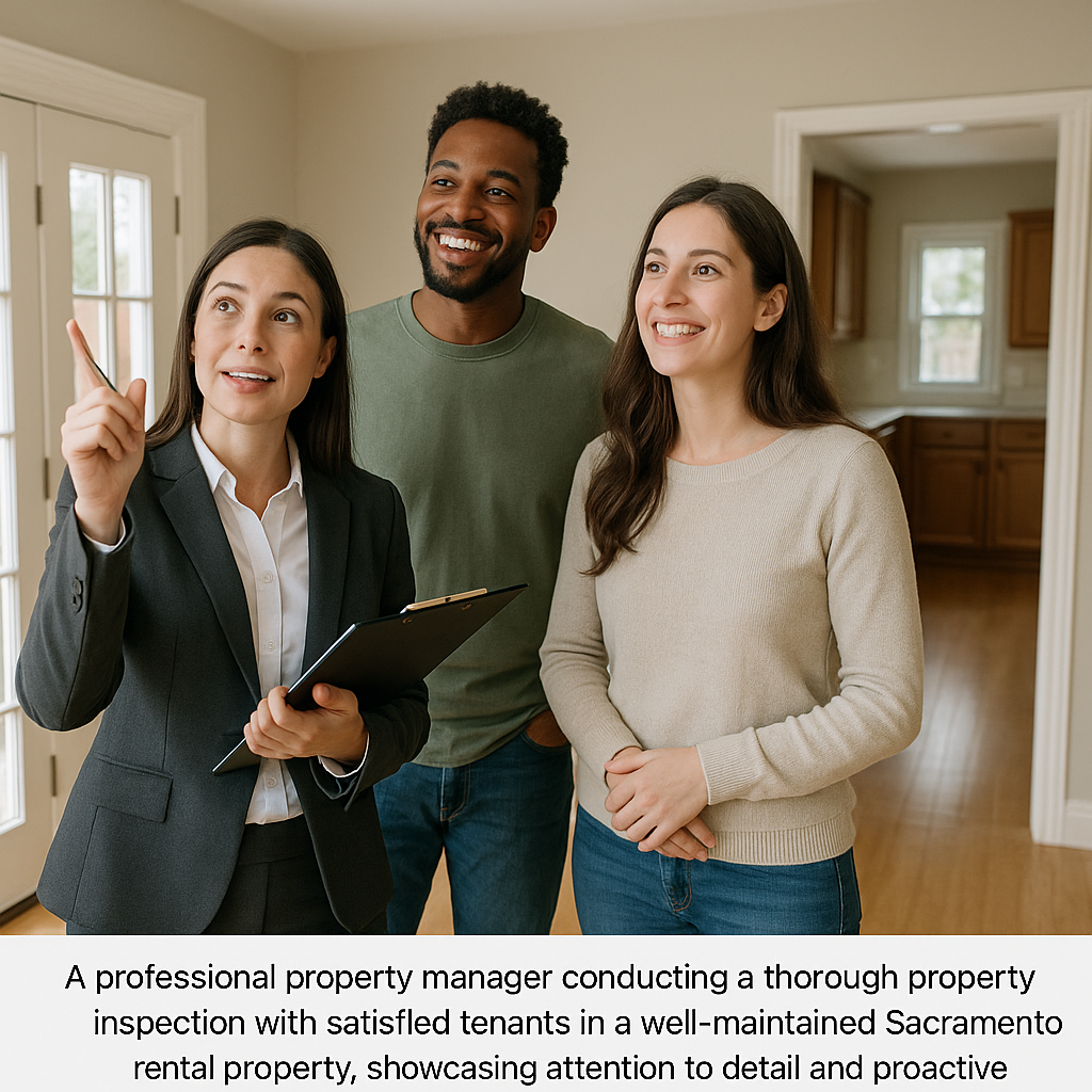 A professional property manager conducting a thoro