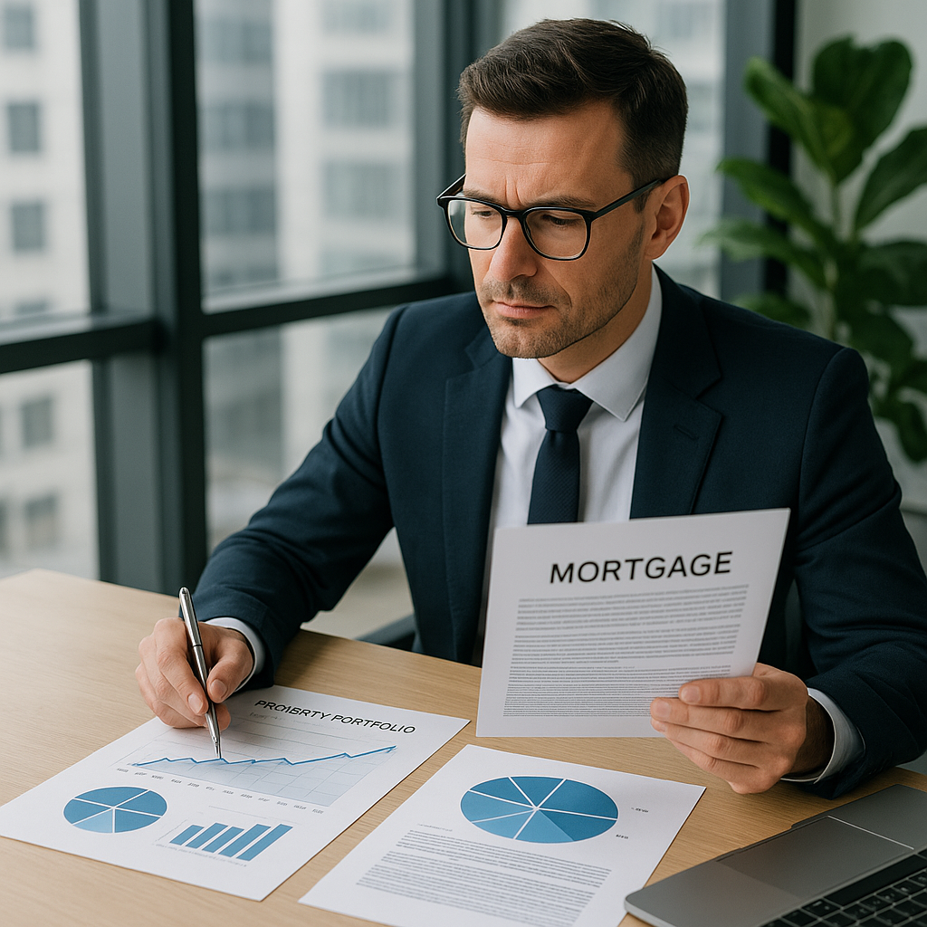 A professional real estate investor reviewing prop-1