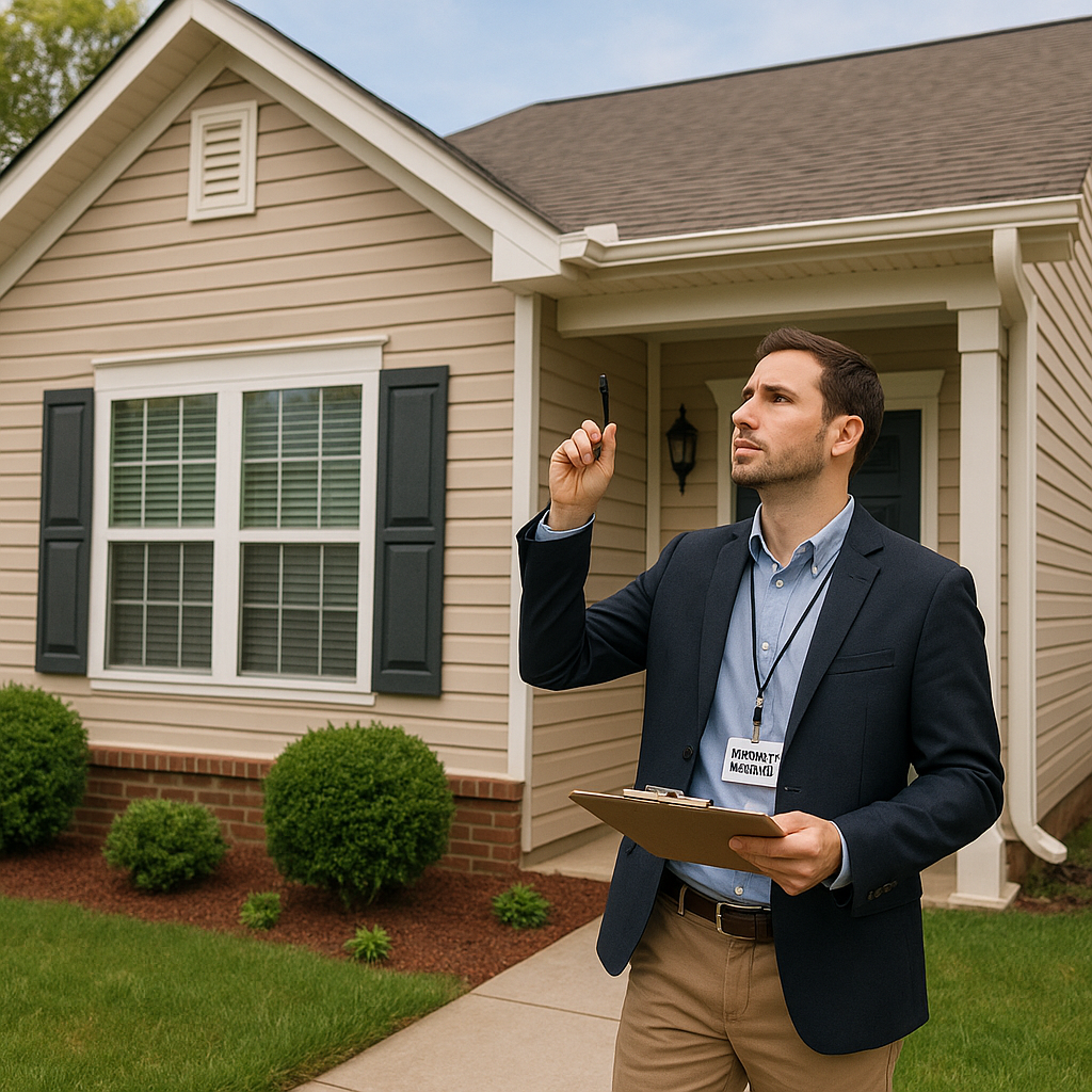 A well-maintained rental property exterior with a-1